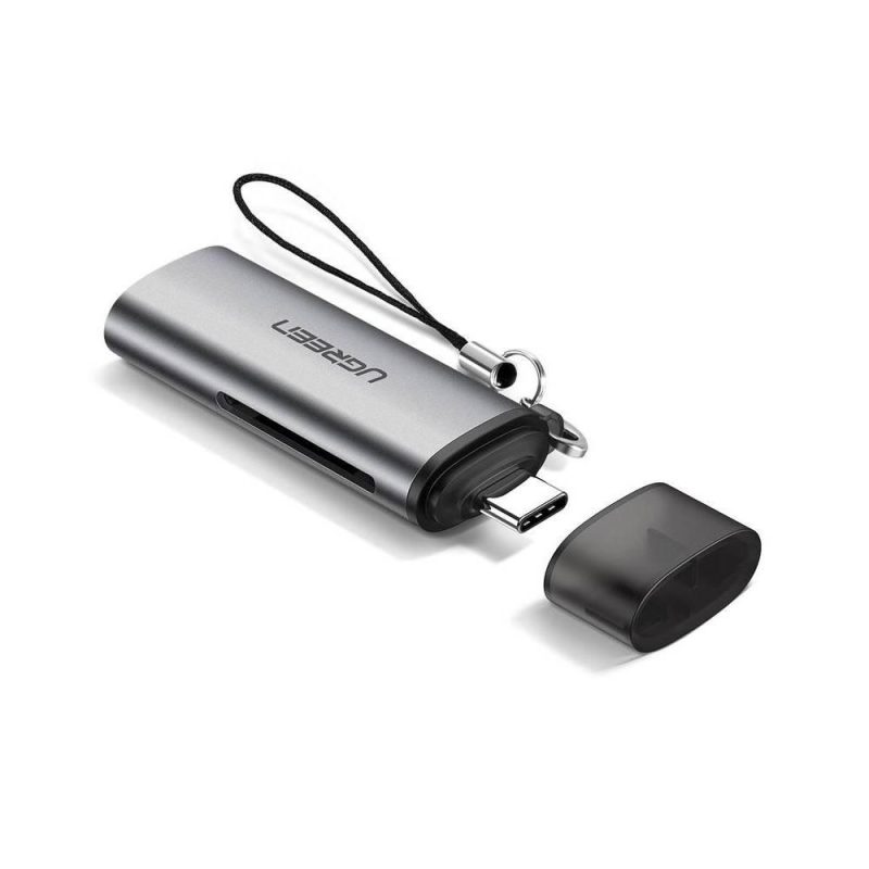 قارئ بطاقات يوجرين Usb-C Tf + Sd | Signals Electronics قارئ بطاقات يوجرين USB-C TF + SD