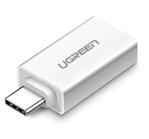 محول يوجرين Usb-C إلى Usb 3.0 (أبيض) - سريع ومدمج | Signals Electronics محول يوجرين USB-C إلى USB 3.0 (أبيض) - سريع ومدمج