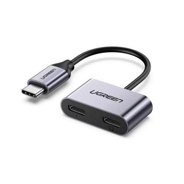 محول يوجرين Usb-C واحد إلى اثنين - شحن جهازين معاً | Signals Electronics محول يوجرين USB-C واحد إلى اثنين - شحن جهازين معاً