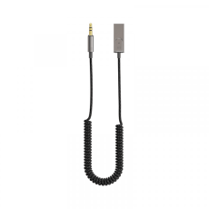 كابل صوت لاسلكي للسيارة من WIWU مزود بميكروفون مدمج - أسود