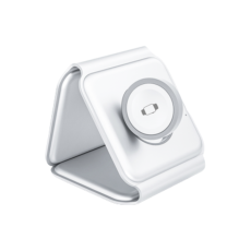 شاحن WiWU اللاسلكي القابل للطي 3 في 1 مع خاصية الشحن السريع لهاتف Iphone