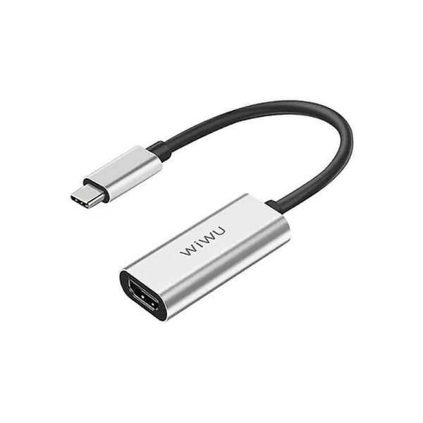 موزع Wiwu Alpha Type-C إلى Hdmi Usb-C - رمادي | Signals Electronics موزع WIWU ALPHA TYPE-C إلى HDMI USB-C - رمادي