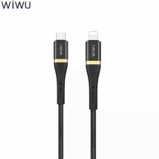 كابل بيانات WiWU ED-103 Elite Lightning بطول 1.2 متر (أسود)