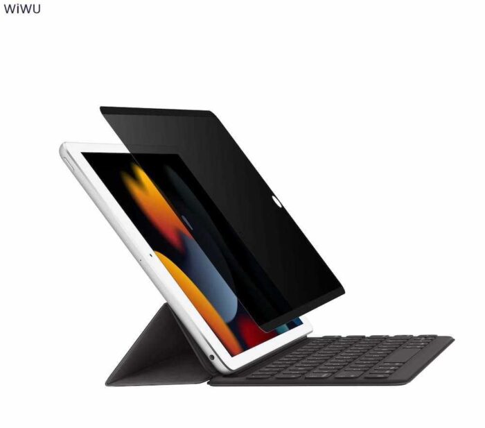 غلاف شاشة مغناطيسي يشبه الورق من Wiwu Iprivacy لجهاز iPad / 12.9 بوصة - أسود شفاف