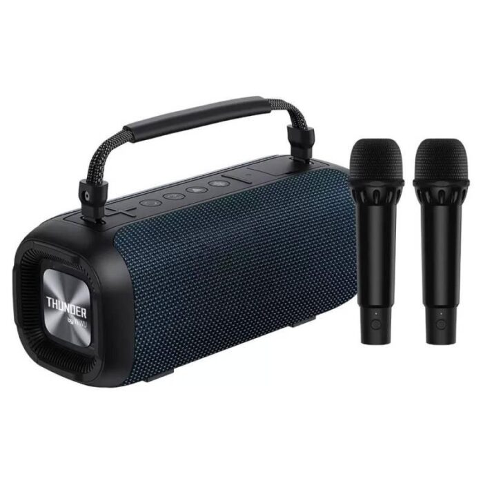 مكبر صوت Wiwu P17 Thunder Bluetooth مع ميكروفون مزدوج وبطاقة Tf/قرص فلاش مقاوم للماء V5.3 - أزرق | Signals Electronics مكبر صوت Wiwu P17 Thunder Bluetooth مع ميكروفون مزدوج وبطاقة TF/قرص فلاش مقاوم للماء V5.3 - أزرق