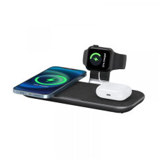 شاحن Wiwu Power Air 15W 3 في 1 QC3.0 PD30W اللاسلكي - PA3IN1B