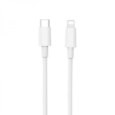 كابل شحن WIWU WI-C008 CLASSIC 30W من النوع C إلى Lightning بطول 1.2 متر - أبيض