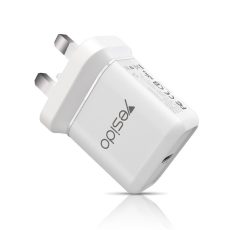 شاحن حائط محمول YC23 - شحن سريع PD 18 وات من النوع C