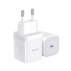 شاحن سريع YC30 PD 20W Type-C - قابس الاتحاد الأوروبي/المملكة المتحدة للهواتف المحمولة