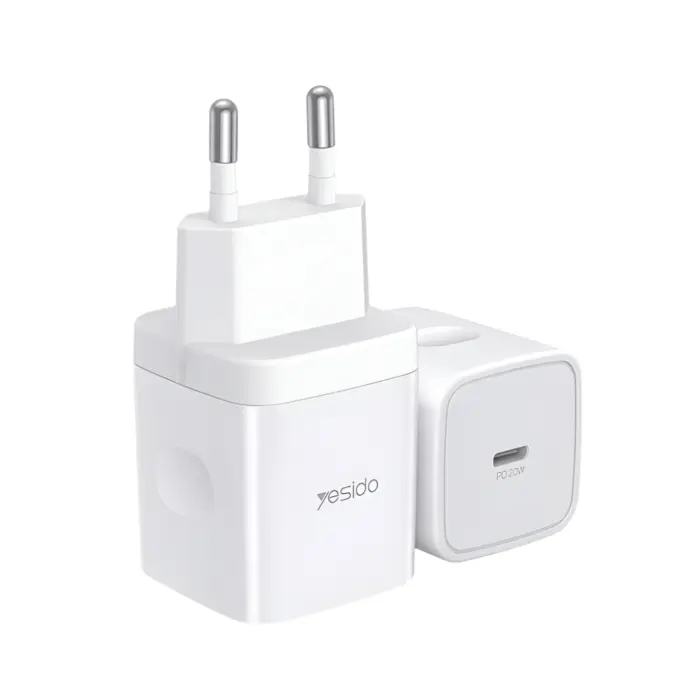 شاحن سريع YC30 PD 20W Type-C - قابس الاتحاد الأوروبي/المملكة المتحدة للهواتف المحمولة