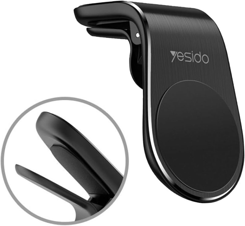 حامل مغناطيسي للسيارة من Yesido C64 - دوران 360 درجة، قبضة قوية