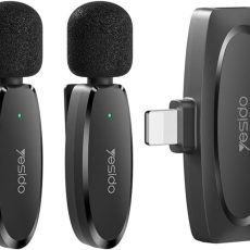 ميكروفون لافاليير لاسلكي منخفض الكمون YESIDO KR14 مع Lightning