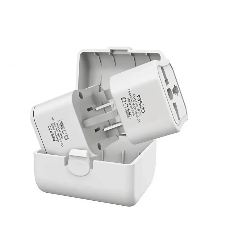 محول Yesido Mc25 العالمي مع حقيبة تخزين - موثوق | Signals Electronics محول Yesido MC25 العالمي مع حقيبة تخزين - موثوق