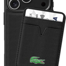 كفر Lacoste الاصلي 17 برو ماكس جلد Magsafe مع حافظة مغناطيس