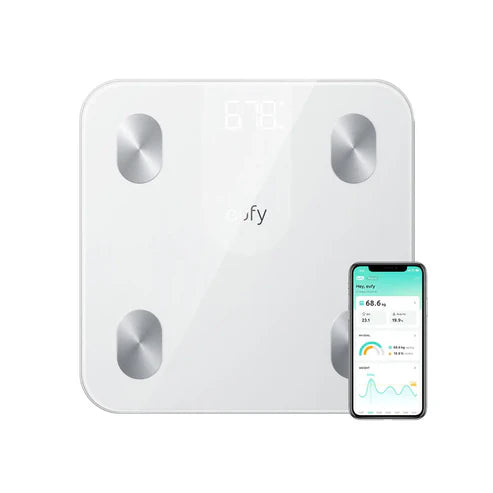 Anker Eufy A1 Smart Scale 12 Measurements In A Compact Design - Black &Amp; White | Signals Electronics Anker Eufy A1 Smart Scale 12 Measurements in a Compact Design - Black & White
