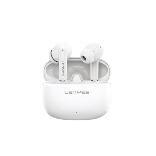 Lenyes Air 68 Wireless Earbuds – Hnc Noise Canceling, Type-C, White | Signals Electronics Lenyes Air 68 Wireless Earbuds – HNC Noise Canceling, Type-C, White