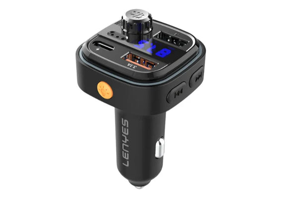 Lenyes Ca900 3-Port Fast Car Charger – Usb-A + Type-C – Black | Signals Electronics Lenyes CA900 3-Port Fast Car Charger – USB-A + Type-C – Black