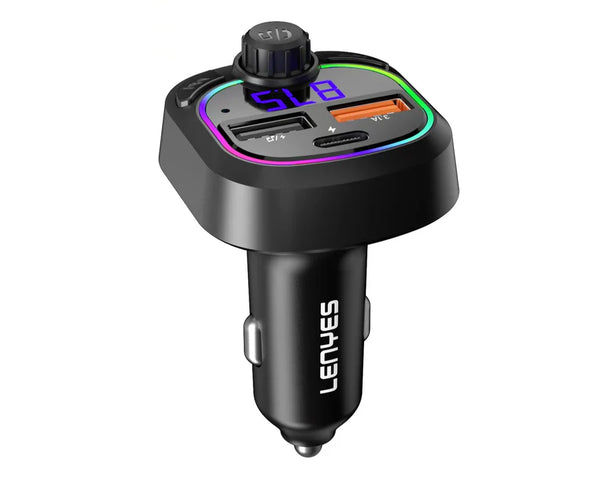 Lenyes Ca902 Fast 3-Port Car Charger – Usb-A + Usb-C Pd – Black | Signals Electronics Lenyes CA902 Fast 3-Port Car Charger – USB-A + USB-C PD – Black