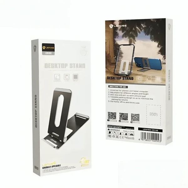 Lenyes Cr152 Universal Desktop Phone Holder – Black | Signals Electronics Lenyes CR152 Universal Desktop Phone Holder – Black