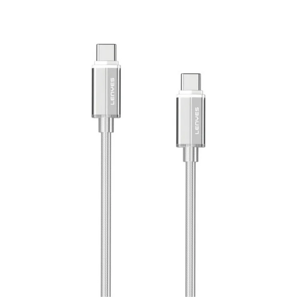 Lenyes Lc503Tc-Tc 60W Usb-C Transparent Alloy Cable | Signals Electronics Lenyes LC503TC-TC 60W USB-C Transparent Alloy Cable