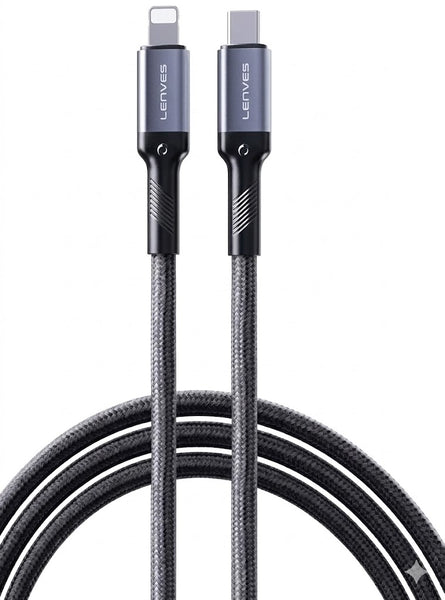 Lenyes Lc509 Tc-I Usb-C To Lightning Cable – Fast &Amp; Braided | Signals Electronics Lenyes LC509 TC-I USB-C to Lightning Cable – Fast & Braided