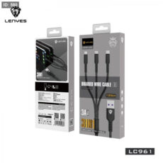 Lenyes LC961 – 3-in-1 Fast Charging Cable (USB-C + Lightning + Micro)