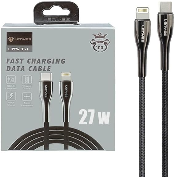 Lenyes Lc976 Tc-I Cable – Fast Charge &Amp; Data For Iphone | Signals Electronics Lenyes LC976 TC-i Cable – Fast Charge & Data for iPhone