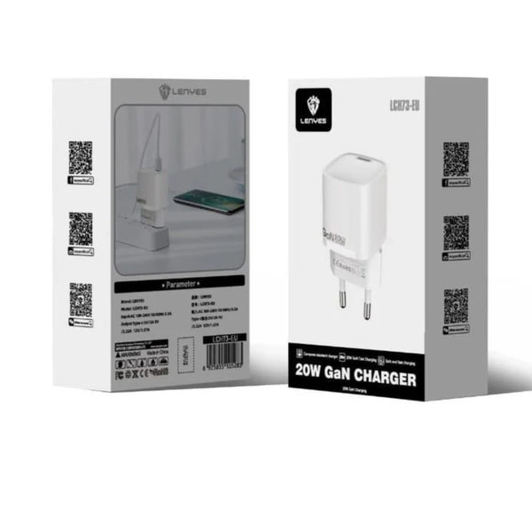 Lenyes Lch62 – 30W Gan Type-C Fast Charger (White) | Signals Electronics Lenyes LCH62 – 30W GaN Type-C Fast Charger (White)