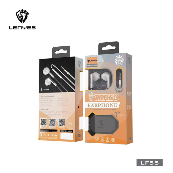 Lenyes Lf-55 In-Ear Earphones – Wired Stereo With Mic | Signals Electronics Lenyes LF-55 In-Ear Earphones – Wired Stereo with Mic