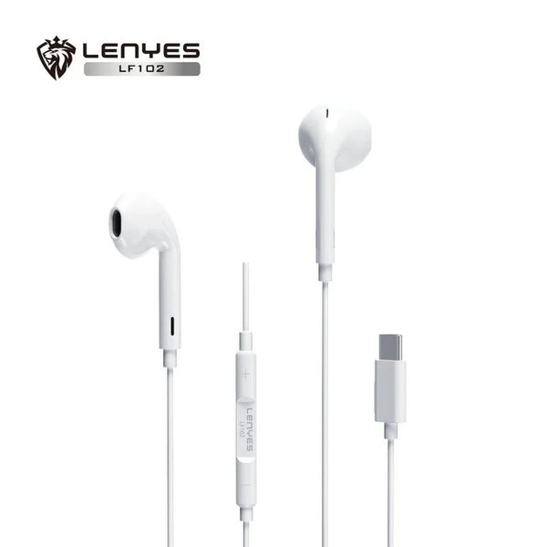 Lenyes Lf102 Type-C Earphones – Clear Sound &Amp; Inline Mic | Signals Electronics Lenyes LF102 Type-C Earphones – Clear Sound & Inline Mic