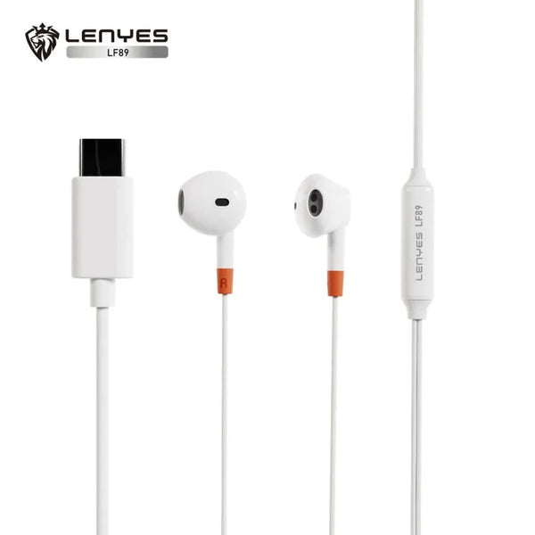 Lenyes Lf89 Digital Type-C Wired Earphones With Microphone | Signals Electronics Lenyes LF89 Digital Type-C Wired Earphones with Microphone