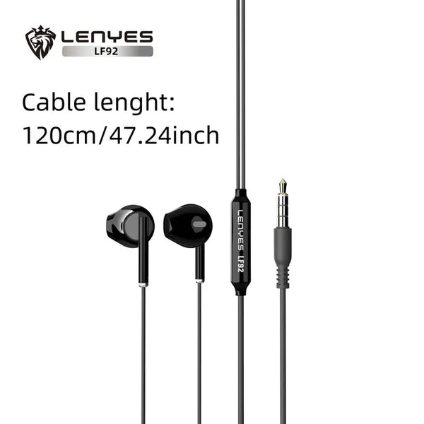 Lenyes Lf92 Wired Earphones – Stereo Sound &Amp; Comfort | Signals Electronics Lenyes LF92 Wired Earphones – Stereo Sound & Comfort