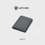 LENYES LHB112 Card Holder – Slim, Leather & Black