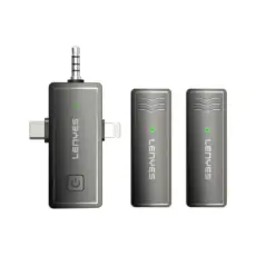 Lenyes LM202 Wireless Microphone – Black – Clear & Compact