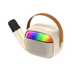 LENYES S227 Karaoke Speaker – Wireless Mic, Deep Bass & LED Lights