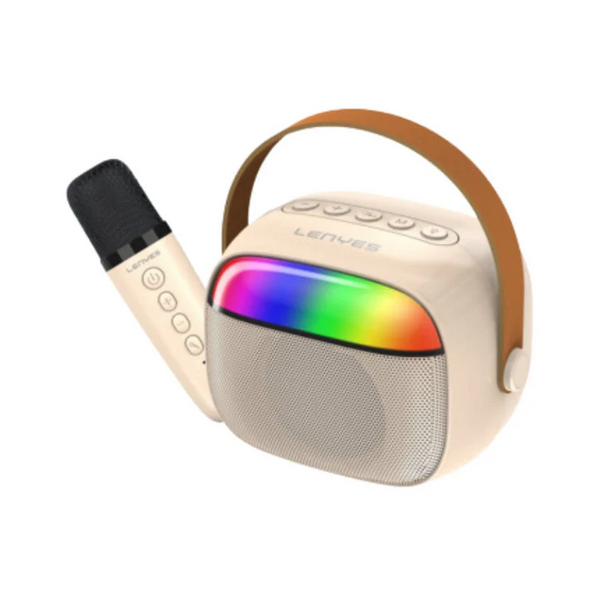 Lenyes S227 Karaoke Speaker – Wireless Mic, Deep Bass &Amp; Led Lights | Signals Electronics LENYES S227 Karaoke Speaker – Wireless Mic, Deep Bass & LED Lights