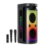 LENYES S883 Bluetooth Party Speaker – Deep Bass, Wireless Mic & RGB