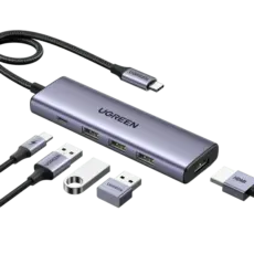 UGREEN USB-C to HDMI + 3 USB 3.0 + PD 100W Adapter